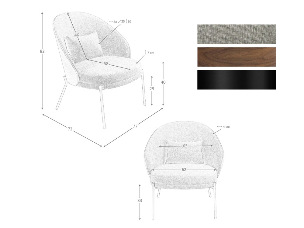 medidas del sillón 5184 de angel cerda