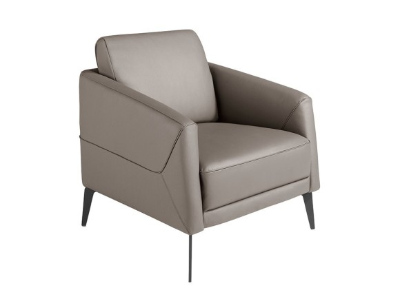Sillón tapizado en piel 5134 de Ángel Cerdá