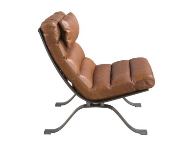 Sillón de diseño tapizado en piel de vacuno 5161 de Ángel Cerdá