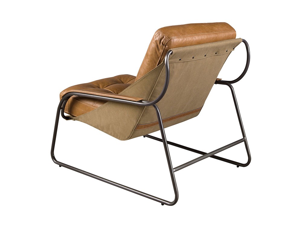 Tapizado en piel natural en dos tonos, butaca 5155 de Ángel cerdá