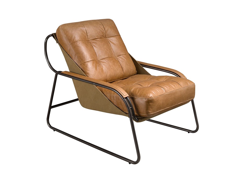 Estructura de acero inoxidable pulido oscurecido, butaca 5155 de Ángel Cerdá