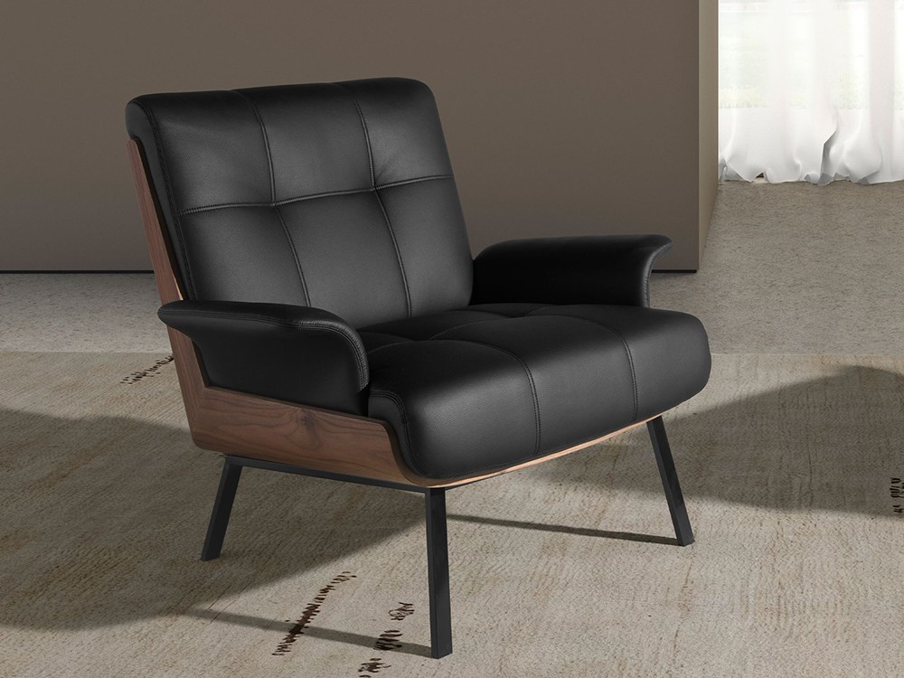 Diseño vanguardista para el sillón tapizado en polipiel 5140 de Ángel Cerdá