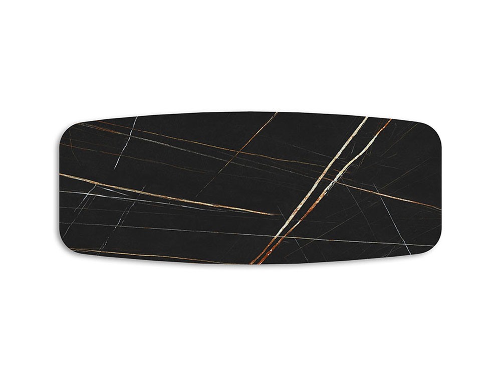 Sobre porcelánico Marmi Sahara Noir brillo de Cattelan