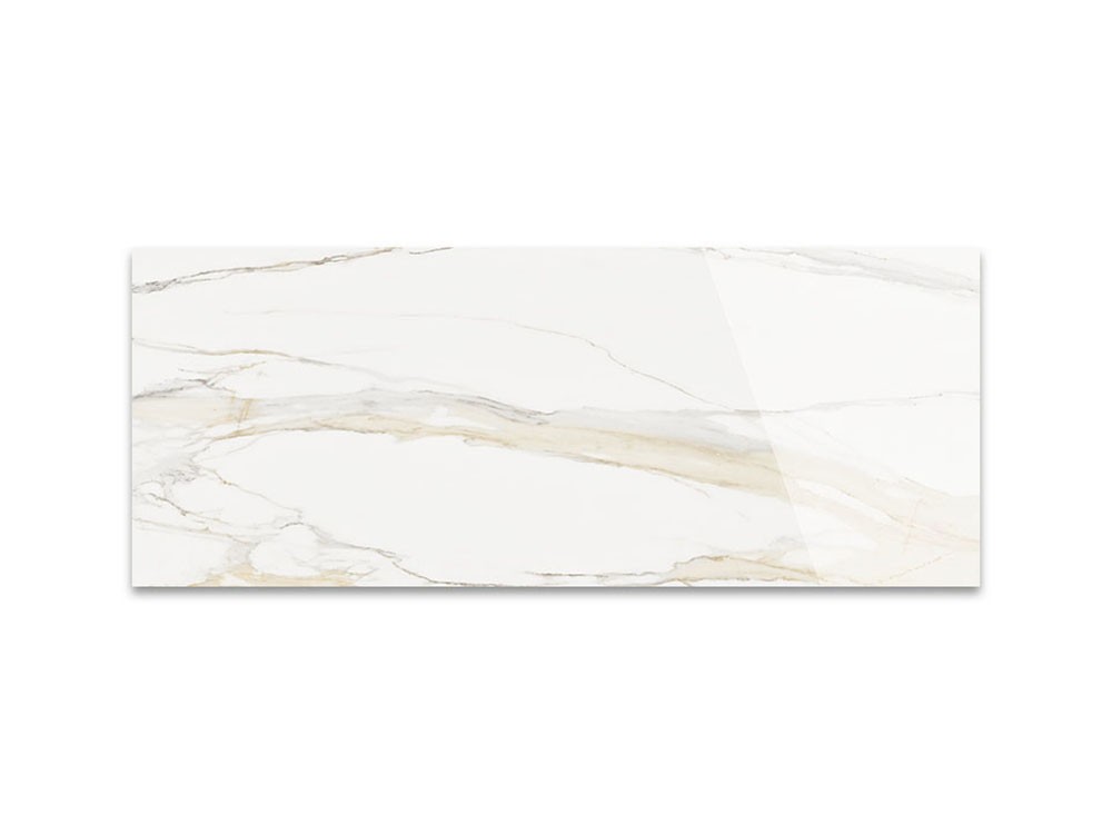 Sobre porcelánico Marmi Golden Calacatta brillo rectangular de Cattelan