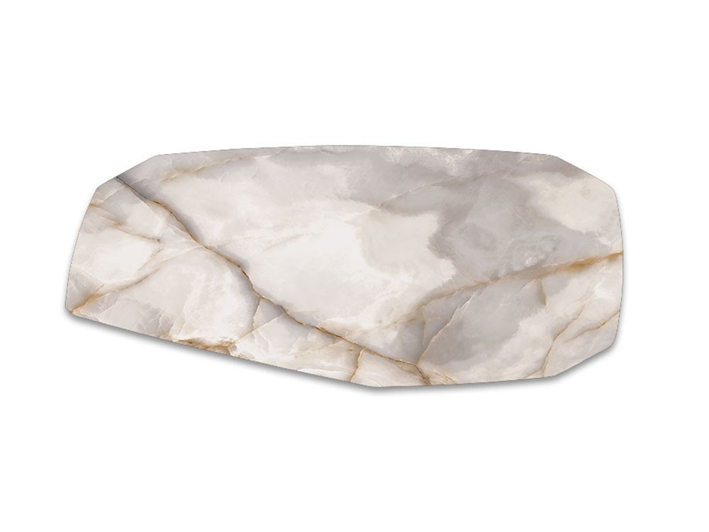 Sobre porcelánico Marmi Alabastro polygon de Cattelan