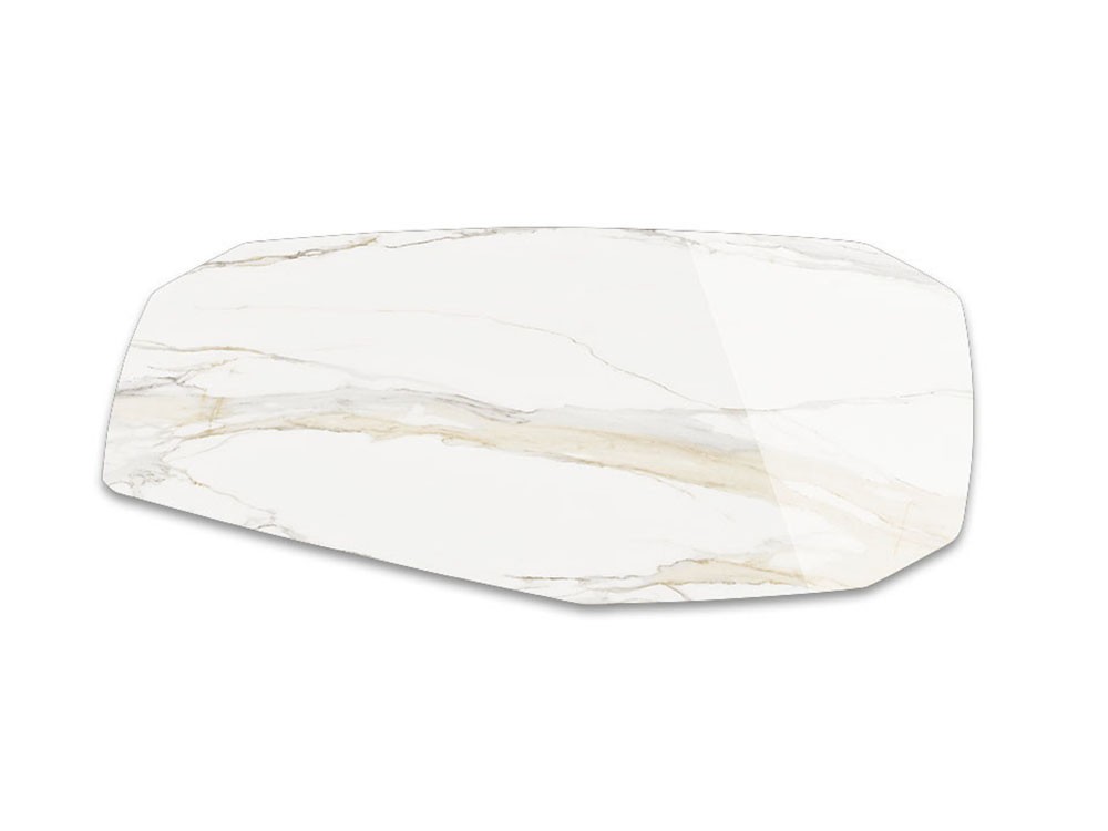 Sobre porcelánico Marmi Golden Calacatta polygon de Cattelan