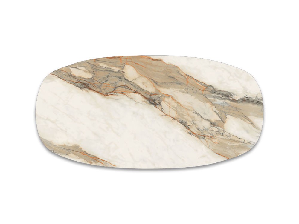 Imagen del sobre porcelánico biscuit Borghini Calacatta mate de Cattelan