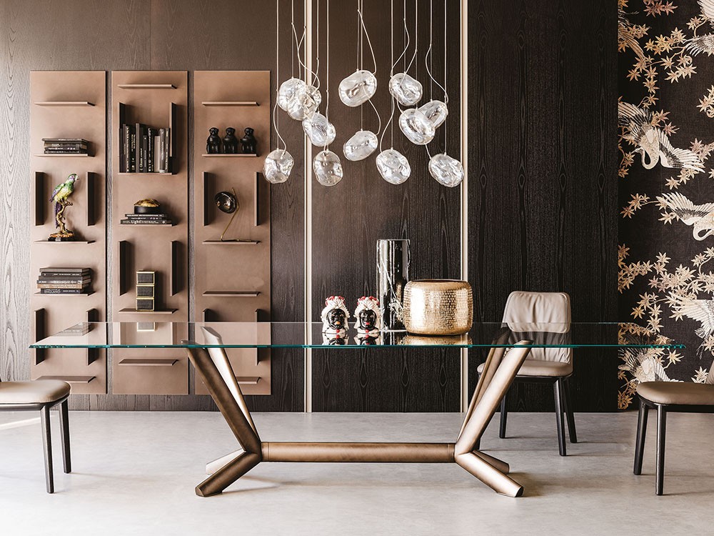 Combina la mesa de comedor fija Planer con otras piezas de la colección de Cattelan