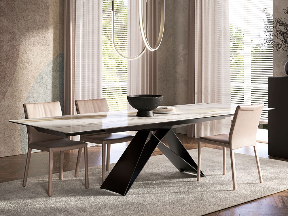 Combina la mesa extensible premier keramik con otras piezas de la colección de Cattelan