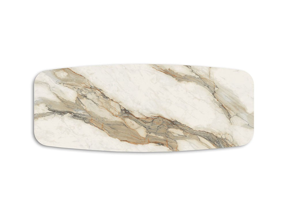 Sobre porcelánico con bordes redondeados Borghini Calacatta mate de Cattelan Italia