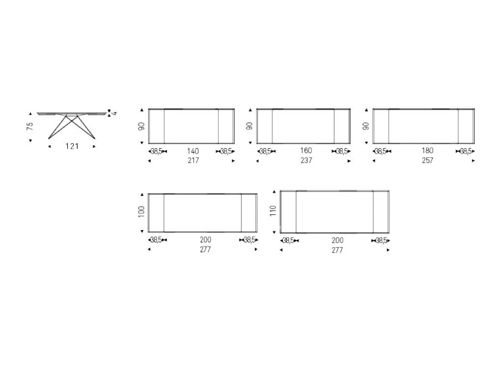 Mesa extensible Premier Wood Drive