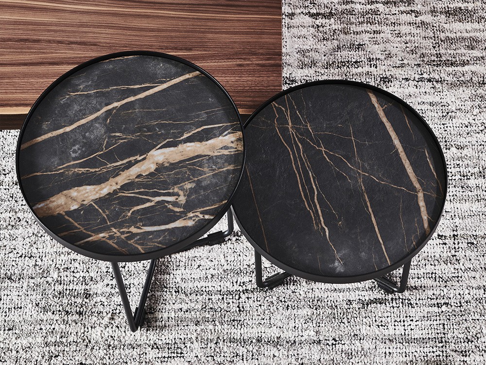 Juego de tres mesas auxiliares Billy Cattelan Italia - 31