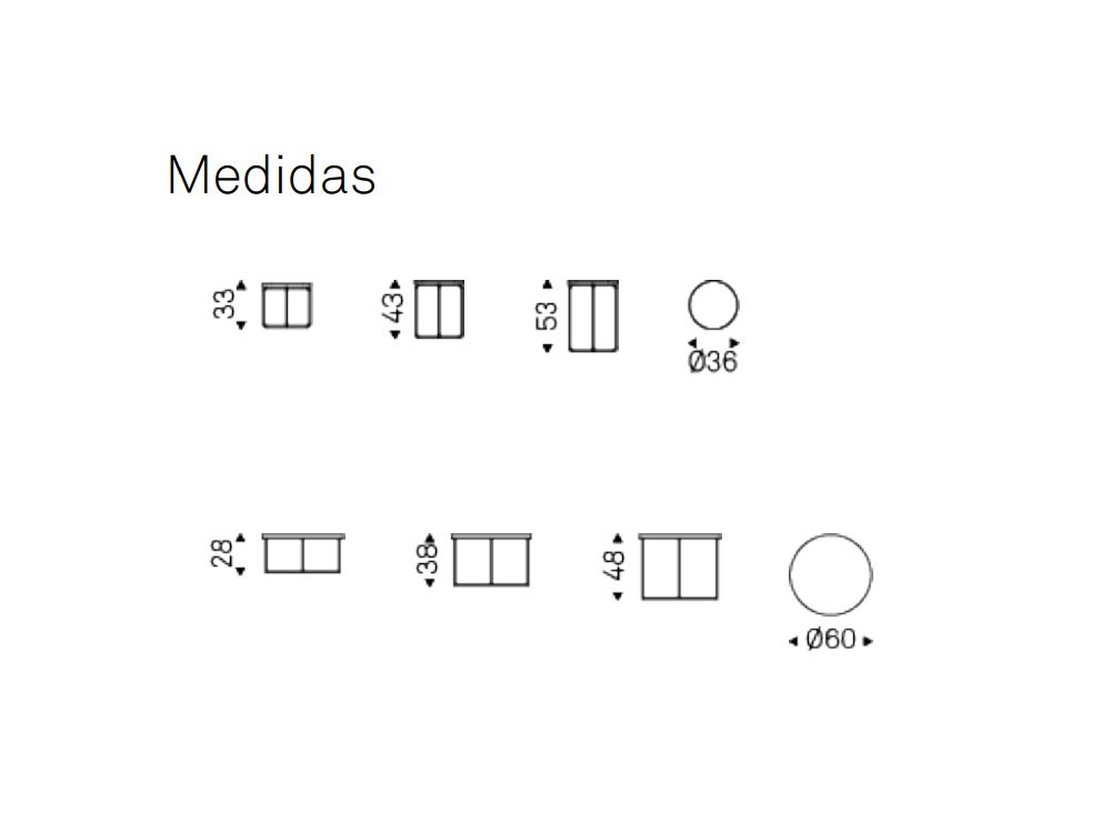 Juego de tres mesas auxiliares Billy Cattelan Italia - 14