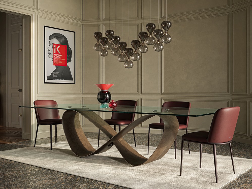 Combina la mesa de comedor Butterfly con otras piezas de Cattelan Italia