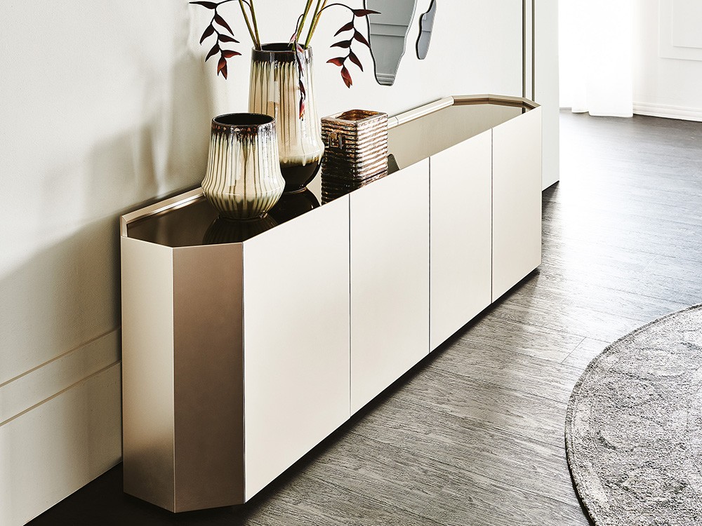 Acabado lacado Titanio del aparador Chelsea de Cattelan