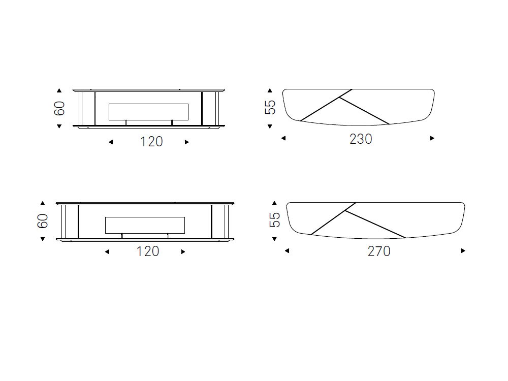 Mueble TV Altavista con luz led