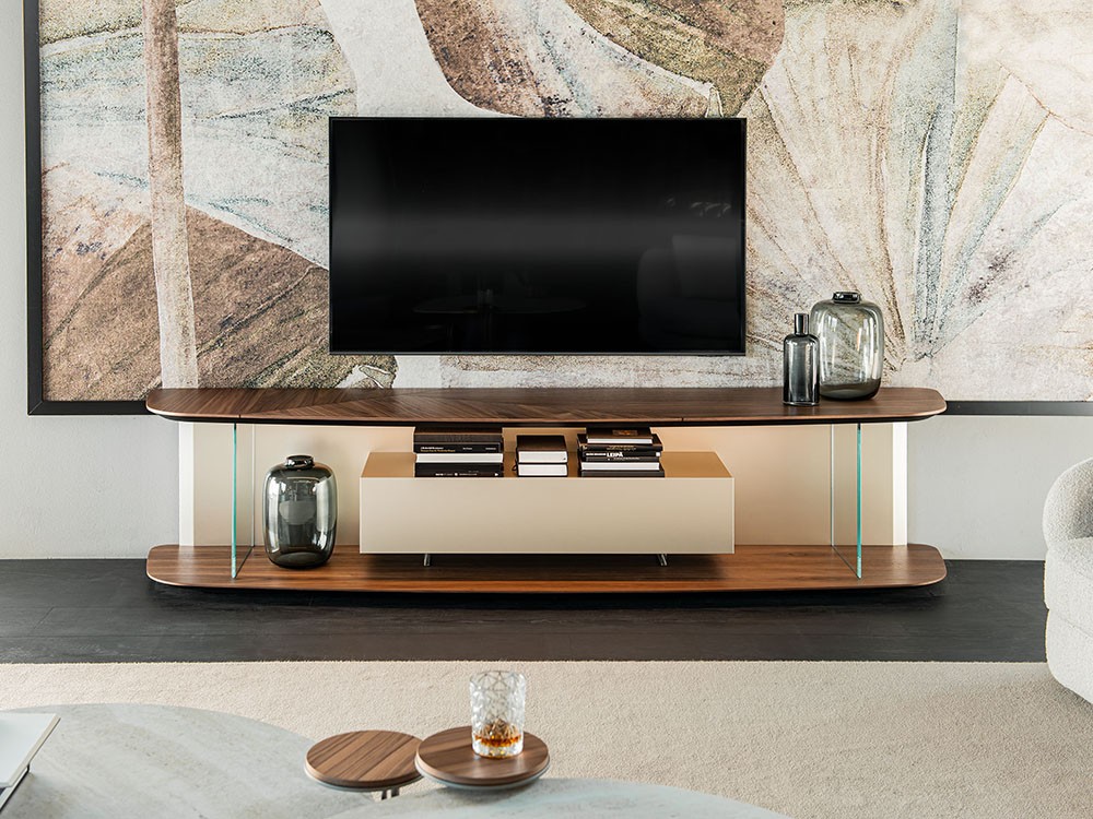 Mueble para televisión de diseño italiano Altavista de Cattelan