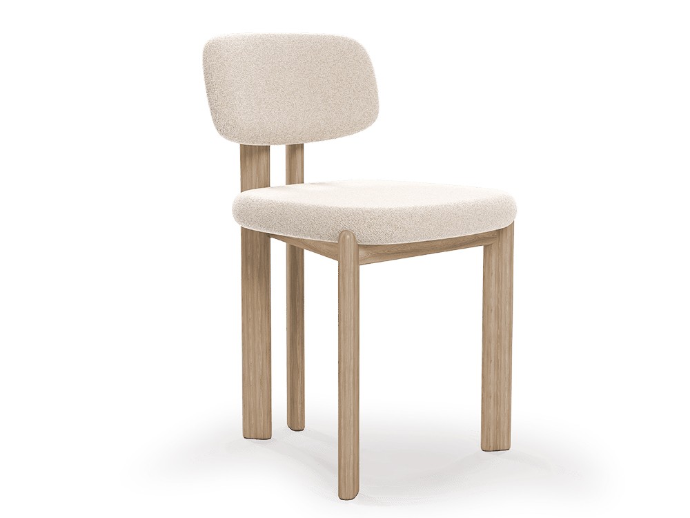Silla de comedor de madera de fresno natural Jade de Unika