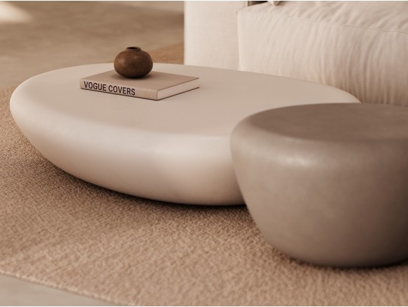Combina la mesa de centro con la mesa auxiliar Oasis de Unika