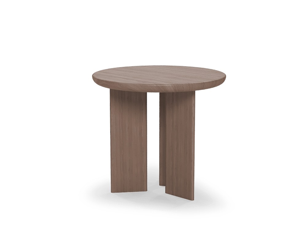 En chapa natural de nogal, mesa auxiliar Zen de Unika living