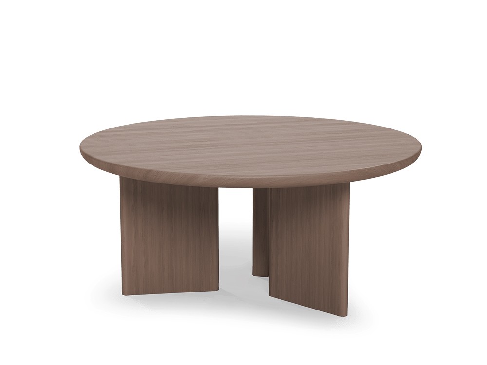 Mesa de café de diseño fabricada en chapa natural Zen de Unika living