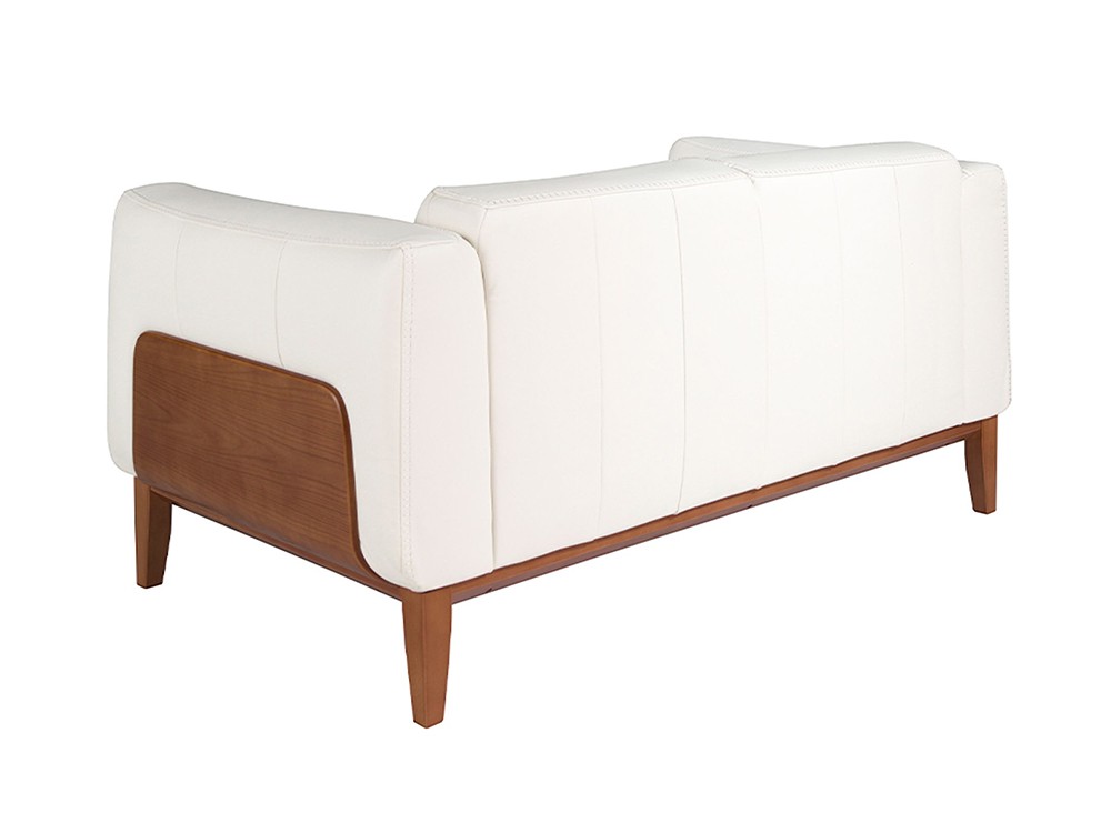 Tapizado en piel natural de origen vacuno color blanco 6118 de Ángel Cerdá