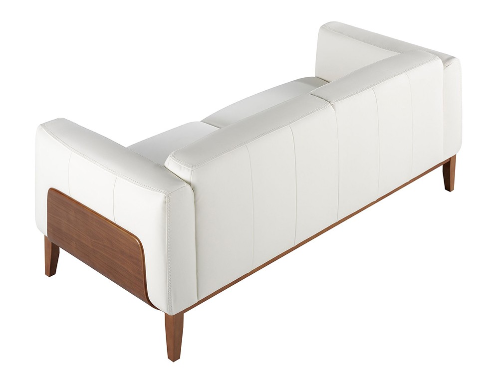 Tapizado en piel natural de origen vacuno color blanco 6115 de Ángel Cerdá