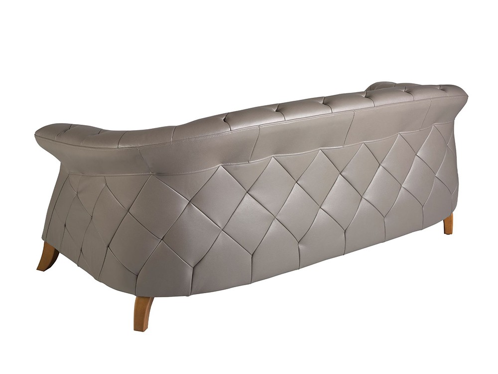 Tapizado en piel natural de origen vacuno color gris 6187 de Ángel Cerdá