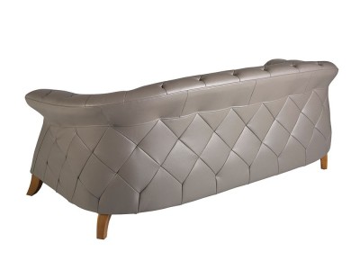 Tapizado en piel natural de origen vacuno color gris 6187 de Ángel Cerdá