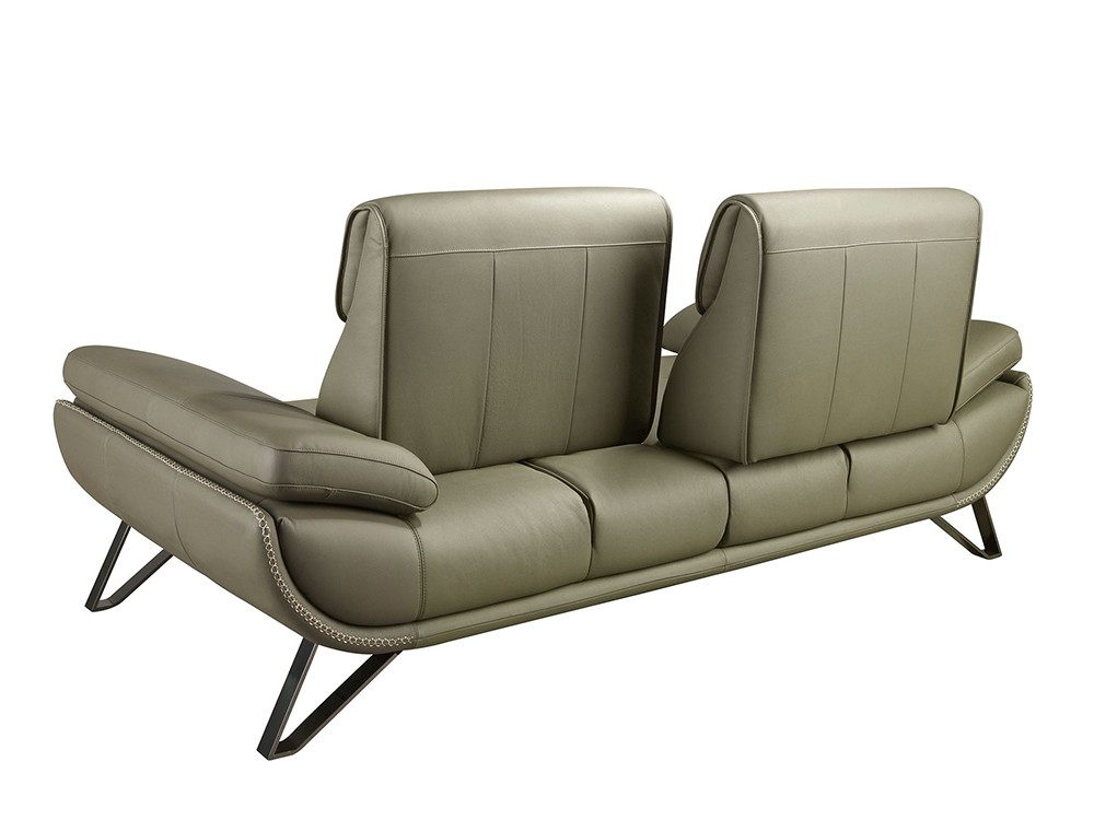 Piel natural de origen vacuno de 1.25mm de espesor en color verde oliva de Ángel Cerdá