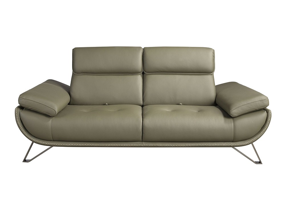 Con patas de acero cromado oscurecido del sofá 6246 o 6245 de Ángel Cerdá