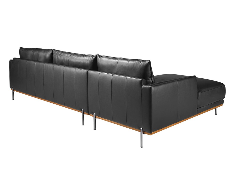 Con patas de acero oscurecido, sofá chaiselongue de ángel cerdá 6197 o 6198