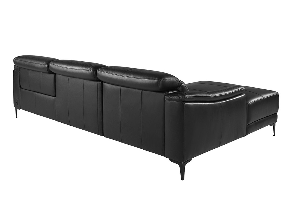 Con patas de acero negro, sofá chaiselongue de ángel cerdá 6205 o 6206