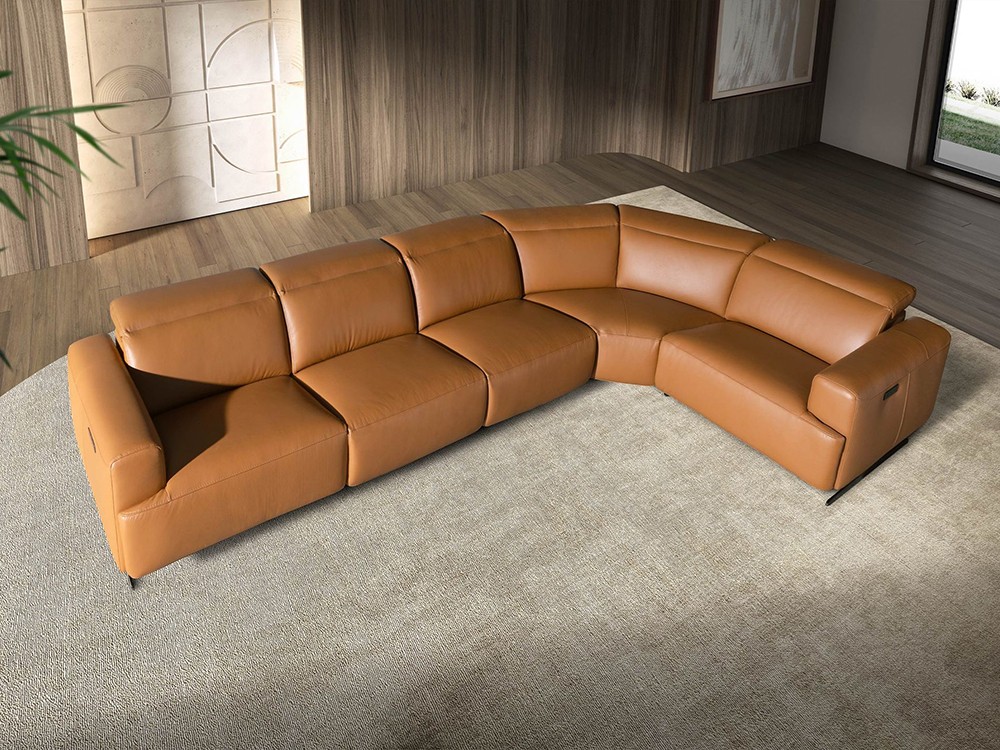 Tapizado en piel natural de origen vacuno de 1.25mm de espesor