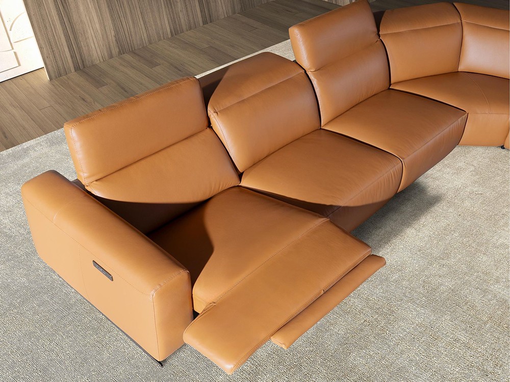 Dos sofás relax eléctricos en los extremos del sofá 6263 de Ángel Cerdá