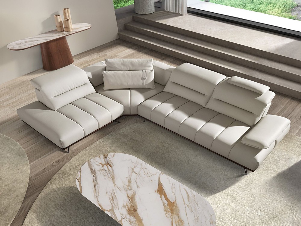 Confort y elegancia en el sofá rincón 6244 o 6243 de Ángel Cerdá