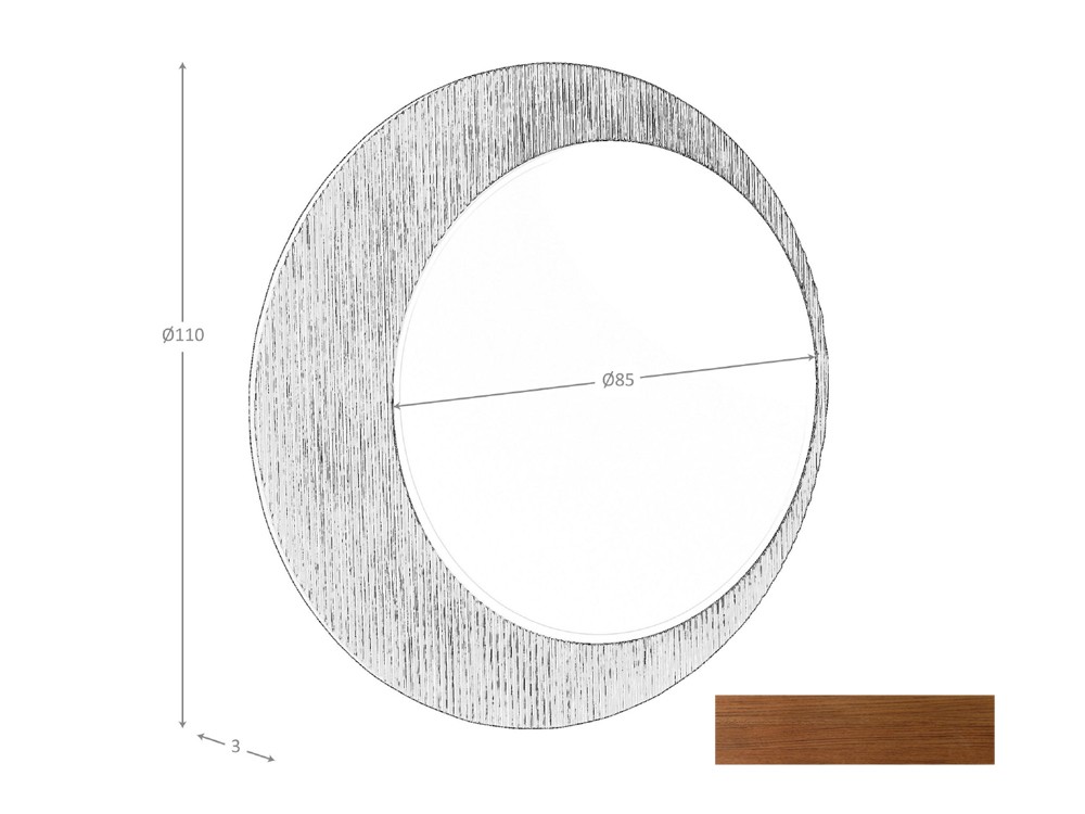 Medidas del espejo 3262 de Ángel Cerdá