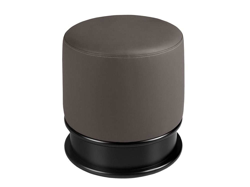 Tapizado en polipiel color gris oscuro el puf 5135 de Ángel Cerdá