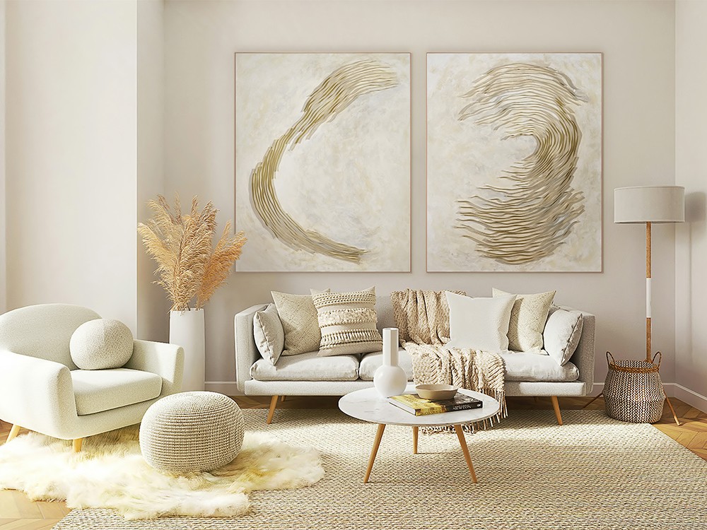 Combina el cuadro Duna con el Marea de la colección Natura para crear una composición única