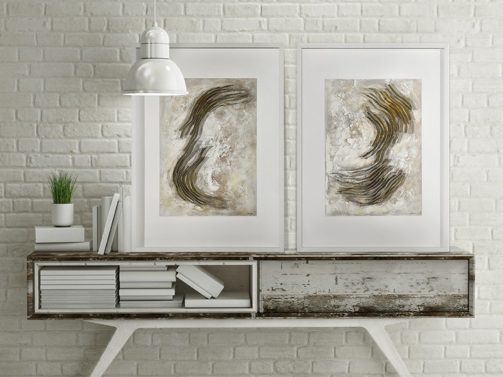 Combina el cuadro Marea XS con el Duna XS para crear una composición única