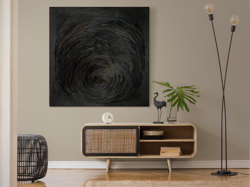 Cuadro en Lienzo Rubí de Vicente soriano de 150x150cm