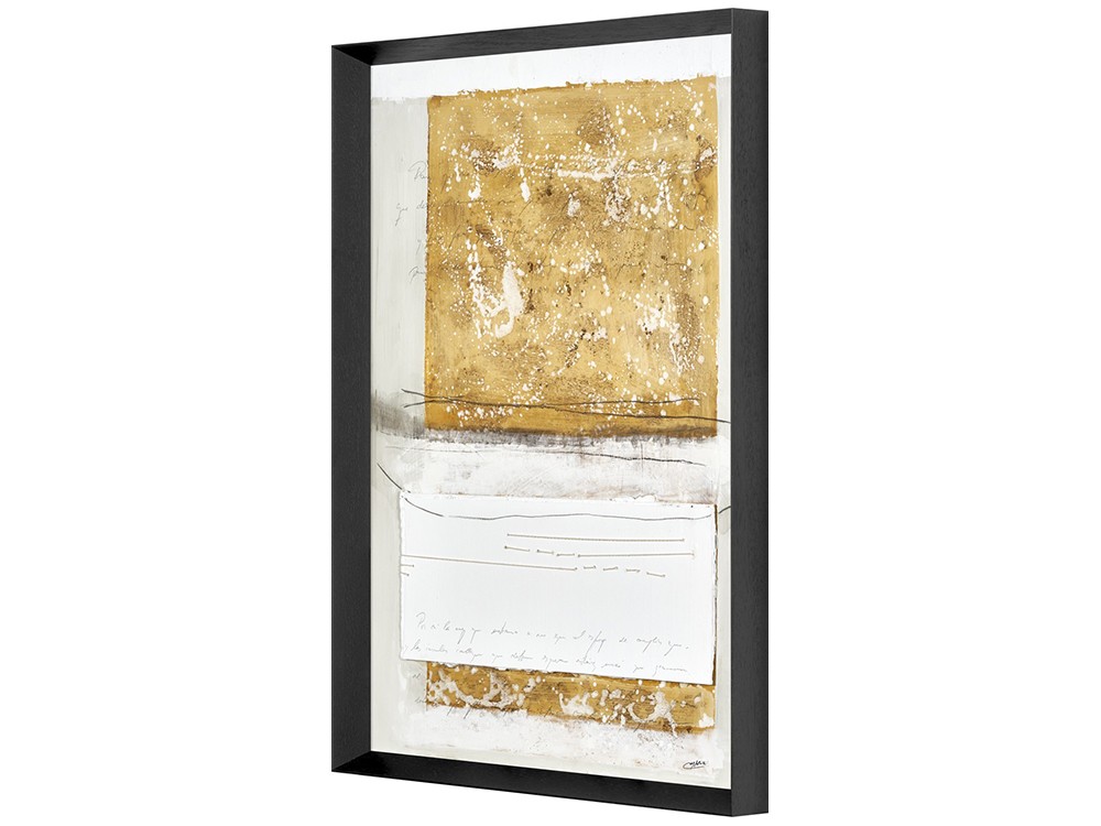 Con marco pirámide negro poro abierto, cuadro Catrana 03 de Marina Nova