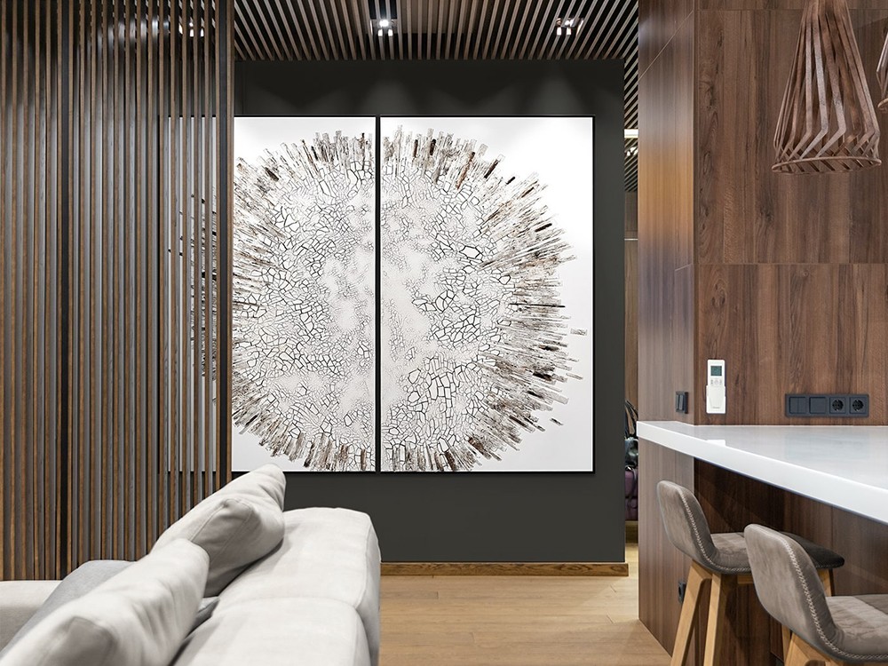 Díptico en Lienzo Ícaro de Vicente soriano de 240x200 cm (dos lienzos de 120x200cm)