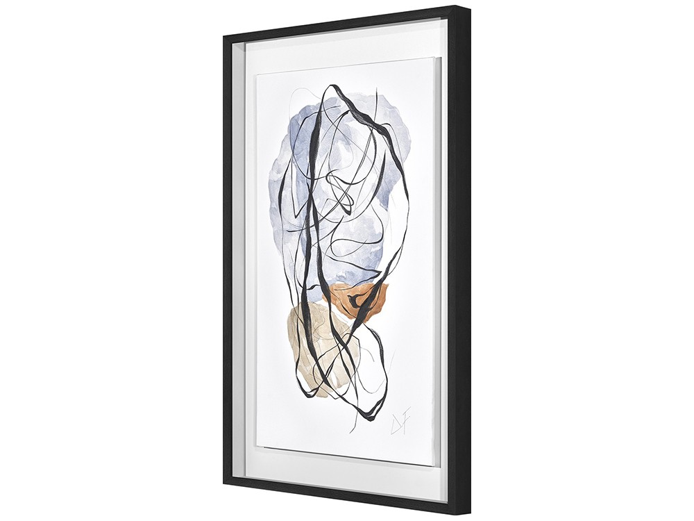 Kara 02 con marco caja negro con vitrina de Teresa Alonso perspectiva 10