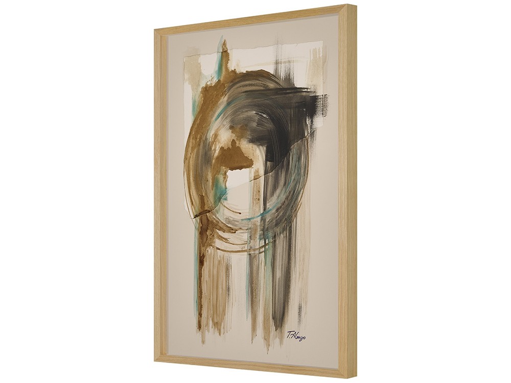 Omega 01 con marco cubo 09 roble de Teresa Alonso perspectiva 10