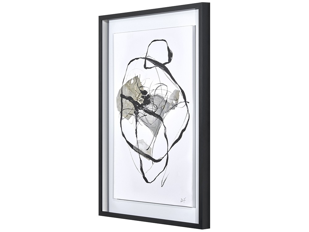 Aral 01 con marco caja negro con vitrina de Teresa Alonso perspectiva 10