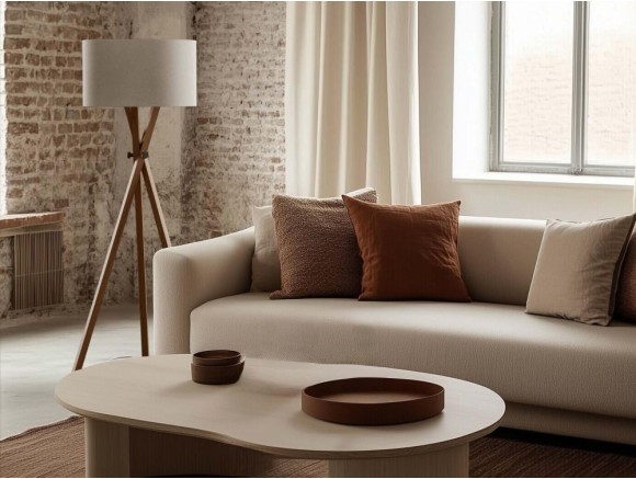 Lámpara Cot de Aromas del Campo con pantalla en blanco