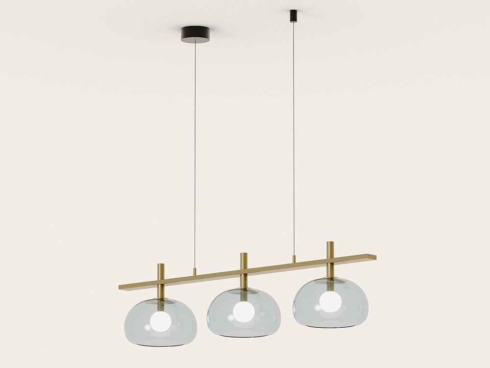 lámpara de techo Cloud Big con tulipas de cristal de Aromas del campo