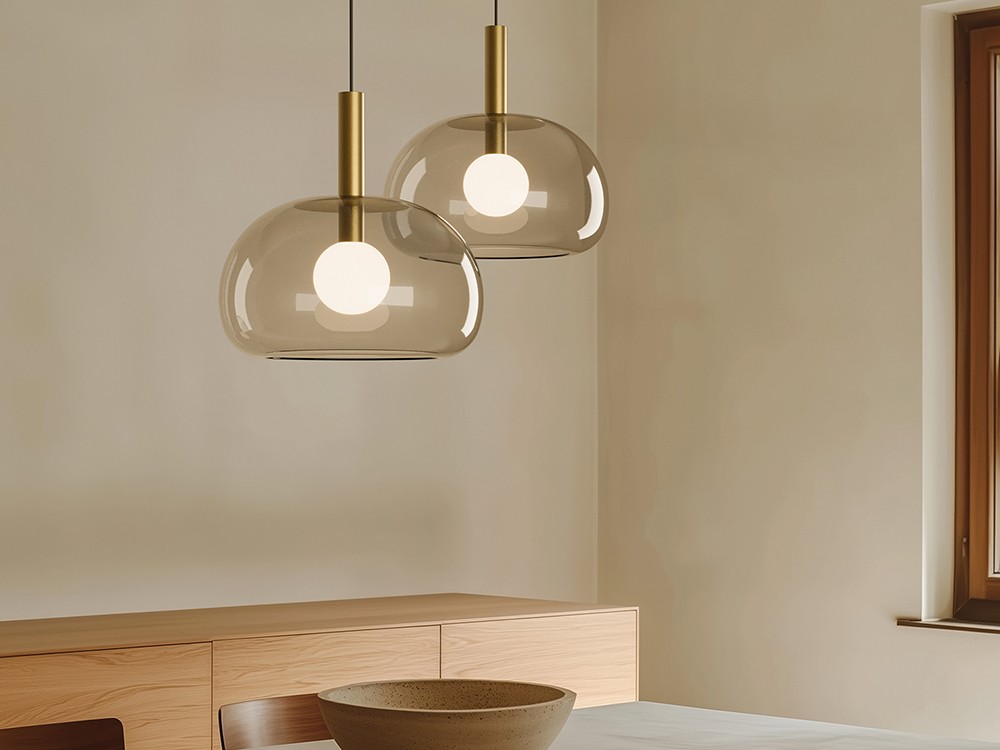 lámpara de techo Cloud con tulipa de cristal de Aromas del campo