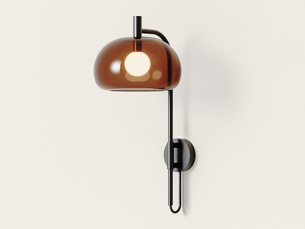 Aplique Cloud con tulipa de cristal de Aromas del campo